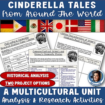 Preview of Fairy Tale Analysis Unit High School - Cinderella Around the World Folktale Unit