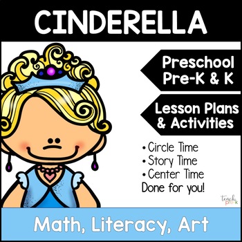 Preview of Cinderella Theme Activities for Preschool & PreK - Mini-Lesson, Centers, Posters