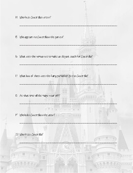 Cinderella: Worksheet by Miss Monty's English Class | TpT