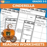 Cinderella Worksheets - Reading Questions, Summary, Theme,