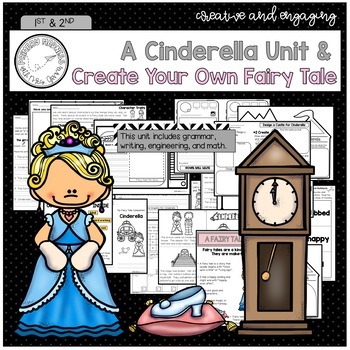 Preview of Cinderella and Create Your Own Fairy Tale - Comprehensive Unit (Growing Bundle)
