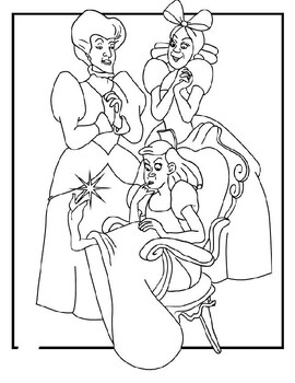 Cinderella coloring pages. Print for kids by Coloring Pages | TPT
