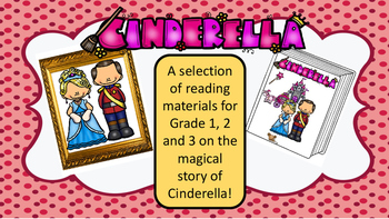 Preview of Cinderella reading pack, grades 1 and 2. DISTANCE LEARNING
