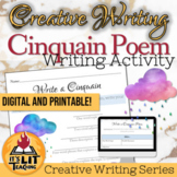 Cinquain Poem Writing Activity for High School Creative Writing