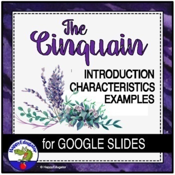 Preview of Cinquain Poem Writing on Google Slides