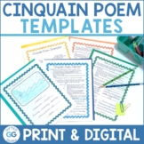 Cinquain Poetry Template Pack | Cinquain Poem Activities |