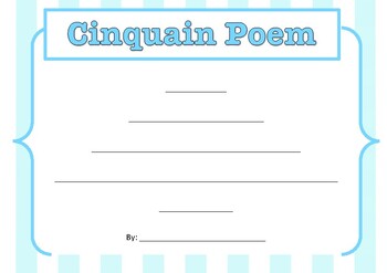 Preview of Cinquain poem - poetry