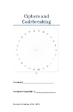 Ciphers and Codebreaking (mini booklet)