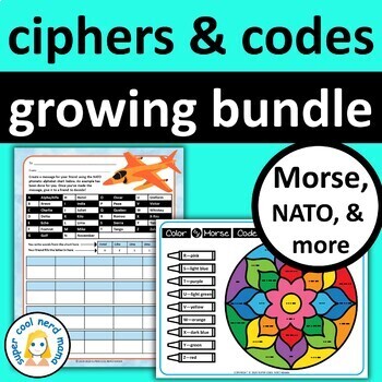 Preview of Ciphers and Codes Growing Bundle