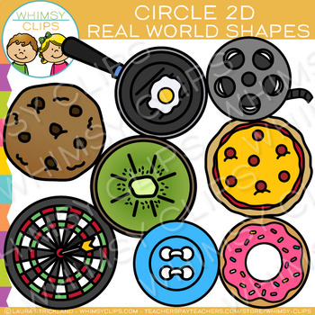 Preview of Circle Real Life Objects 2D Shapes Clip Art