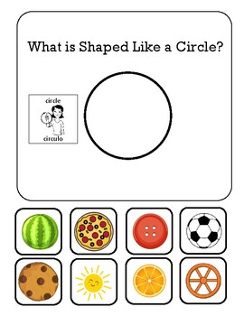 Preview of Circle Adapted Book with ASL visuals and Spanish
