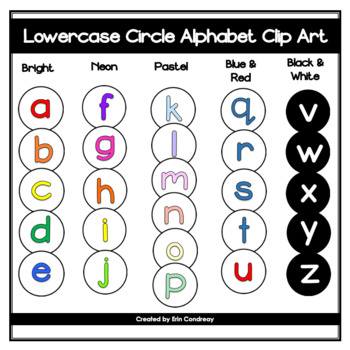 alphabet circle letters teaching resources teachers pay teachers