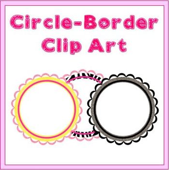 Preview of Circle Borders - Clipart