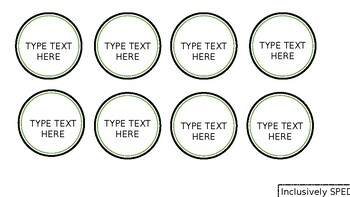 Circle Classroom Labels by Inclusively SPED | Teachers Pay Teachers