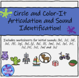 Circle, Color and Say - Articulation Activity | Print or D