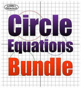 Preview of Circle Equations Bundle