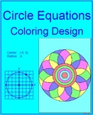 Circles - Equations of Circles # 1 Coloring Activity