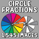 Circle Fractions Clip Art - Fraction Circles ClipArt - Mat