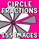 Circle Fractions Clipart - Fraction Circles Clip Art - Mat