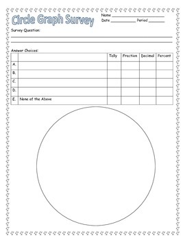 Preview of Circle Graph Survey