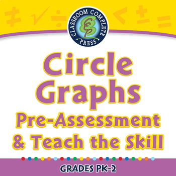 Preview of Data Analysis & Probability: Circle Graphs - Pre-Assess/Teach - NOTEBOOK Gr.PK-2