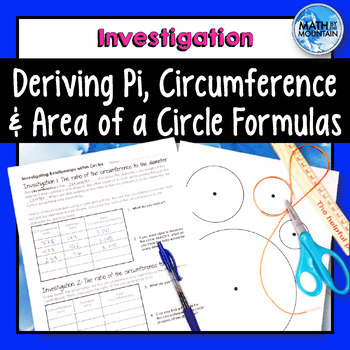 Preview of Pi Day Activity - Circle Investigation: Discovering Pi and Area & Circumference