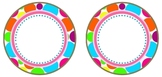 Polka Dot Circle Labels {Editable}
