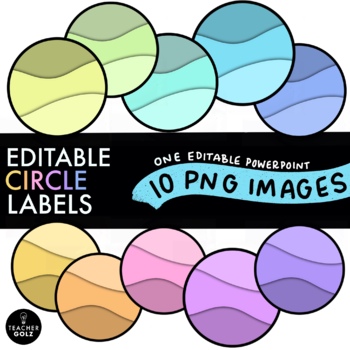 Preview of Circle Labels - Editable