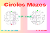 Circle Mazes games For Adults And Kids 50 Puzzle