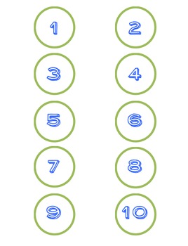 Circle Number Labels 1-30 by Ms Jessi | TPT