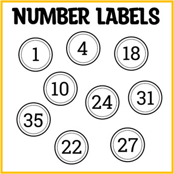 Stickers Round Sticker Numbers  Small Number Round Stickers