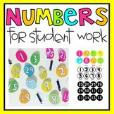 Circle Numbers for Student Work