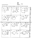 Circle Properties Review Worksheet