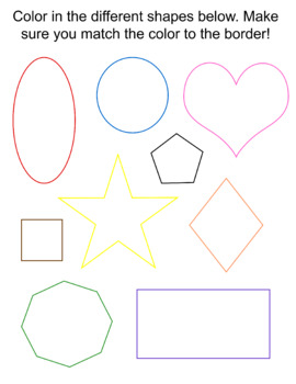 Preview of Shape Coloring Page