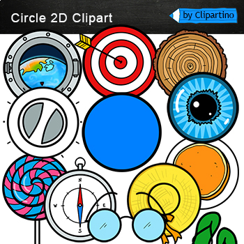 Preview of Circle Shapes Clip Art /2D Shapes Real Life /Objects ClipArt commercial use