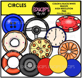 Circle Shapes Clip Art Bundle {Educlips Clipart}