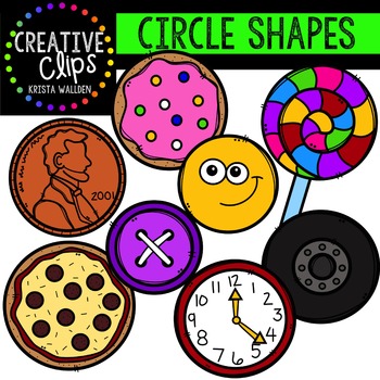 Preview of Circle Shapes {Creative Clips Digital Clipart}