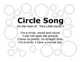 Circle Song with Outlined Circles to Color In