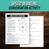Circle Speed Debating Activity | Conversation Prompts | Sp