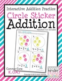 Circle Sticker Addition - Interactive Addition Practice