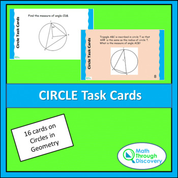 Preview of Geometry - Circle Task Cards