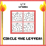 Circle The Letter - (Theme) Kid Letters by Lit Learners