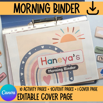 Preview of Circle Time Activity Binder for Homeschool - My Morning Bundle Learning Folder