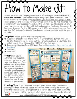 Circle Time Board By Home CEO Academy - For Preschool, PreK or Homeschool