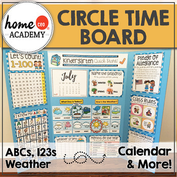 Preview of Circle Time Board By Home CEO Academy - For Preschool, PreK or Homeschool