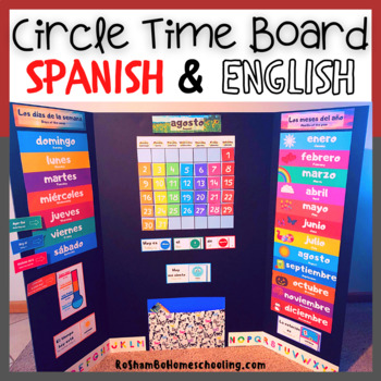 Preview of Circle Time Board: Spanish & English