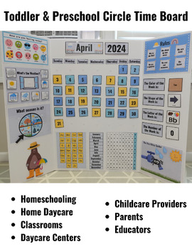 Preview of Circle Time Board for Toddlers & Preschoolers