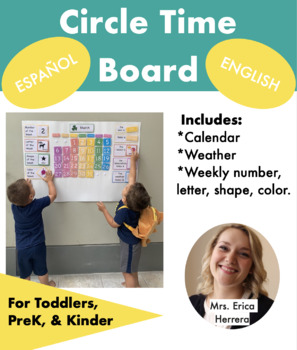 Early Childhood Circle Time Flip Charts - Spanish (Set of Posters