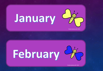 Months Of The Year Flashcards 3 Sets By Polly Puddleduck TpT