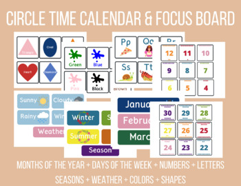 Preview of Circle Time Calendar and Focus Board